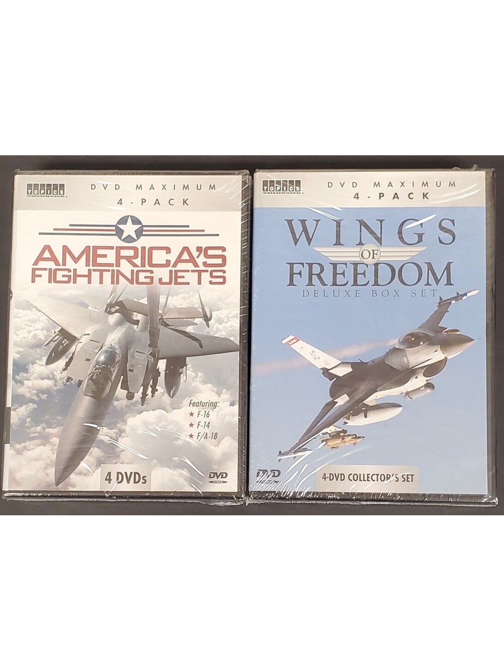 DVD Maximum 4Pack: America's Fighting Jets & Wings of Freedom Deluxe Box Set NEW